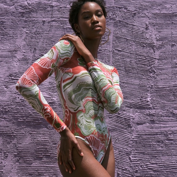 Andrea Iyamah Elle mesh bodysuit - Picture 1 of 8